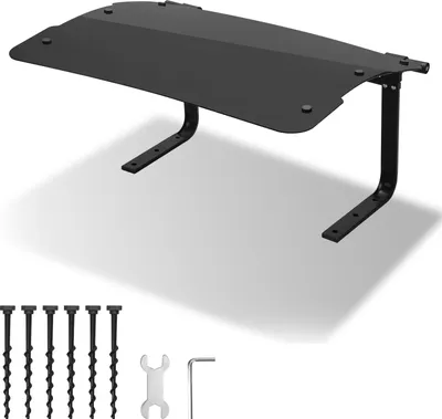 Zdjęcie produktu dla Składana wiatka garażowa Hengda na kosiarkę 73 x 57 x 40 cm, czarna, dach dla kosiarki automatycznej, wiatka samochodowa, stalowa rama, metalowa, malowana proszkowo