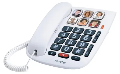 Obrázok produktu pre Alcatel TMAX 10, Analógový telefón, Káblový handset, Hlasitý odposluch, Biela