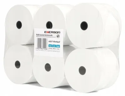 Produktbild von Emerson Thermorollen Kassenrollen 57mm x 100m 6 Stück BPAfrei