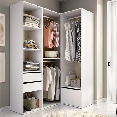 Immagine prodotto di Clayhill - Guardaroba Grande, 124x205h cm Bianco, Modulabile