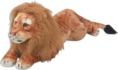 Produktbild von vidaXL Löwe Kuscheltier Plüsch Braun XXL