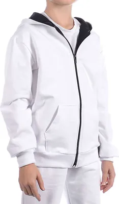 Produktbild von KMISSO Mädchen Kapuzen Sweatjacke Hoodie Weiß 116