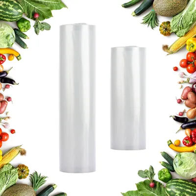 Immagine prodotto di Sacchetti per il sottovuoto, rotoli, dimensioni 20 x 600 cm e 28 x 600 cm, resistenti alla rottura, adatti per macchine per il sottovuoto