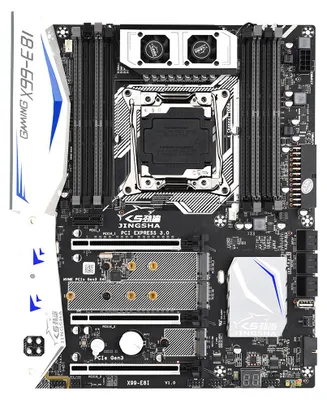 Obrázek produktu pro Herní základní deska Jingsha X99-E8I s 8 paměťovými sloty DDR4 6 porty SATA3.0 Podporuje procesory Intel Xeon E5 LGA2011-3 V3 / V4
