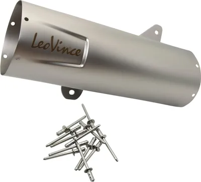 Produktbild von Schalldämpferhülle LeoVince Auspuff-Ersatzteil Hülle Endschalldämpfer, Edelstahl, 370mm, rechts