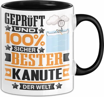 Produktbild von Kanute Geschenk Lustiger Spruch für Kanute Geschenkidee Bester Kanute Der Welt (Schwarz)