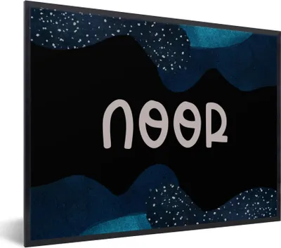 Produktbild von MuchoWow® Gerahmtes Poster Noor - Pastell - Mädchen 40x30 cm - Poster mit Schwarzem Bilderrahmen Wandposter Rahmen Foto Bilder - Kunstposter - Wanddekorationen
