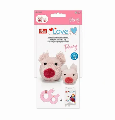 Produktbild von Prym Love Pompon Schablone Schwein Percy