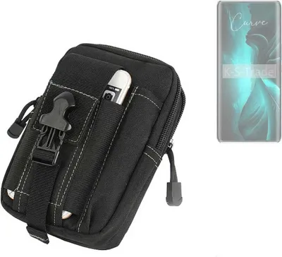 Produktbild von K-S-Trade Gürtel Tasche kompatibel mit Lava Blaze Curve Gürteltasche Holster Schutz Hülle Handy Hülle Smartphone outdoor Handy-Hülle schwarz