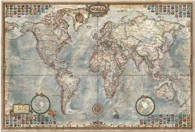 Image de Puzzle Educa .  Historic World Map 4000 pièces
