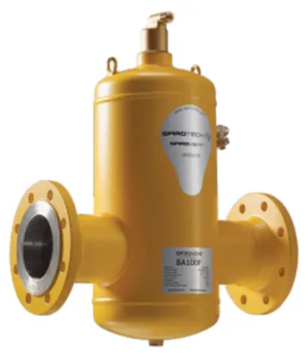 Productafbeelding van EDER SPIROTECH luchtverwijderaar, type SpiroVent, DN65, flens aansluiting PN16, 10 bar, voor verwarmings- en koelinstallaties, 1 stuk.