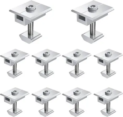 Immagine prodotto di Supporti per pannelli solari, set da 10 pezzi - Supporti per pannelli solari - Regolazione in altezza di 30 mm