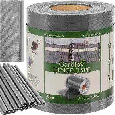 Produktbild von Zaunband 19cmx35m 630g/m2 grau 23704
