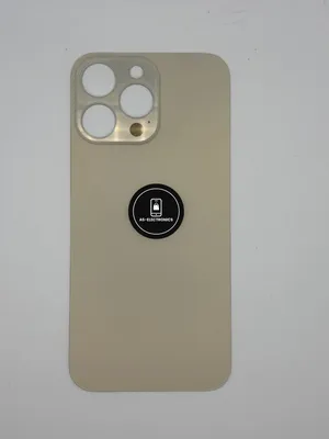 Produktbild von Rückseite Glas für iPhone 14 Pro Max Gold – Backcover Big Hole inkl. 3M-Kleber