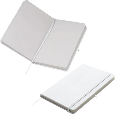 Produktbild von Notizbuch / DIN A5 / 160 S. / blanko / samtweiches PolyurethanHardcover / Farbe: weiß