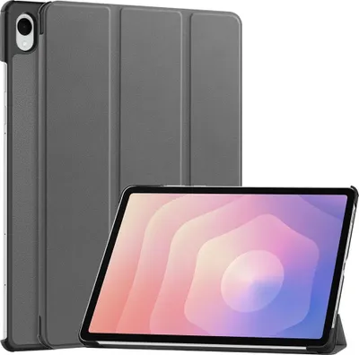 Produktbild von Samsung Galaxy Tab S11 Hülle - Coverup Tri-Fold Ständer Klapphülle mit Schlaf/Wach-Funktion - Grau