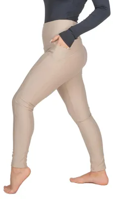 Productafbeelding van BeLady leggings voor dames, hoge taille, met zakken, katoen, niet doorschijnend