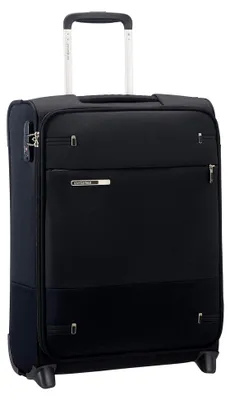 Produktbild von Base Boost - Handgepäck Koffer 55 x 40 x 20 cm, mit 2 Rollen, Weichgepäck Kabinenkoffer für die meisten Airlines geeignet, inkl. Ryanair & EasyJet, TSA-Schloss, Leicht, 41 L, Schwarz (Black)