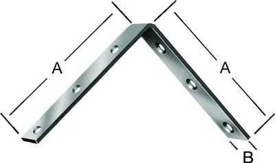 Produktbild von Vormann Stuhlwinkel Schenkellänge 125mm Breite 22 mm Stärke 2mm stark - 000181125Z