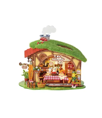 Produktbild von Fluffy Grove, Tierwäldchen – Miniaturhaus DIY 3D-Puzzle mit LED-Beleuchtung