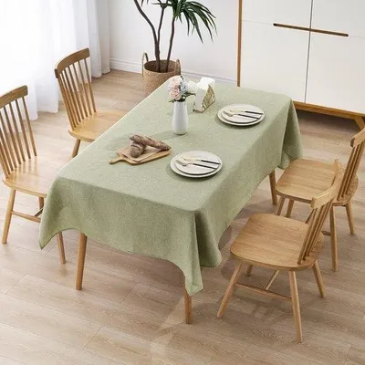 Produktbild von Wasserfeste Tischdecke, Waschbar, für Innen und Außen, Grün, 90 x 90 cm