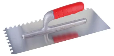 Immagine prodotto di TRIUSO Glättekelle gezahnt 8x8mm rostfrei 35x13cm Softgriff langer Steg