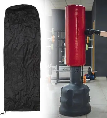 Produktbild von Famanu Standboxsack mit Boxhandschuhen und Ständer - Ideal für Muay Thai Fitness