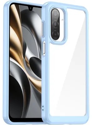 Produktbild von Hülle für Samsung Galaxy A17 5G/4G, Klar Rückseite Stoßfeste TPU Silikon Bumper Schutzhülle Blau