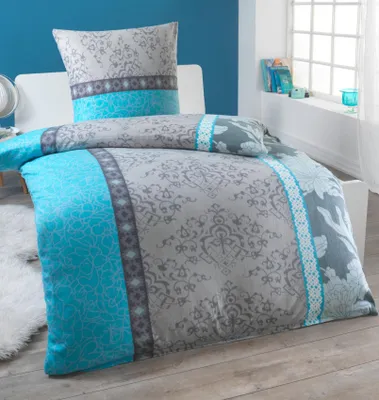 Produktbild von Dreamhome 2 teilige Microfaser warme Winter Thermo Fleece Bettwäsche 135x200 Kissenbezug 80x80, Design - Motiv:Design 5