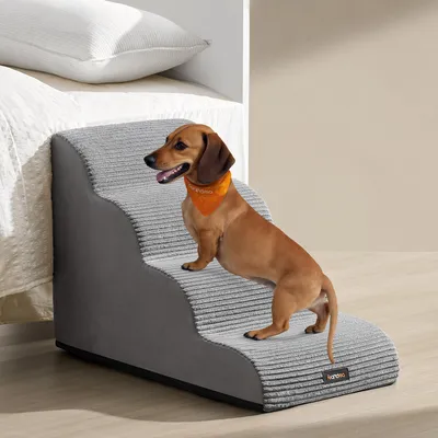 Produktbild von 4-stufig-Haustiertreppe, für Bett, Sofa, wasserdichte Katzentreppe, rutschfest