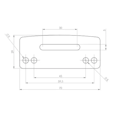 Image de Plaque de support HIGHSIDER pour divers feux de plaque d'immatriculation