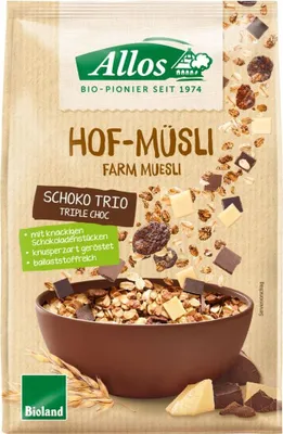 Produktbild von Allos Hof-Müsli Schoko-Trio -- 375g