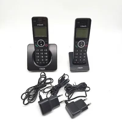 Produktbild von VTech ES2001 DECT Telefon Schnurlos 2 Mobilteile Anrufsperre Lautstärkeregelung Innovatives Festnetztelefon Auffällig