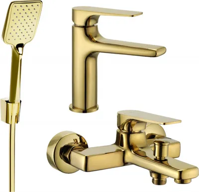 Produktbild von Mexen Lynx R62 Badewannenset, Gold - 745903R62-50