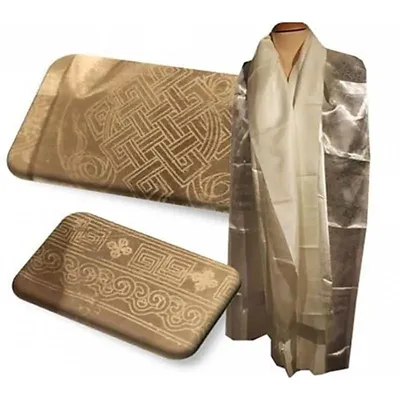 Obrázok produktu pre Kathag Tibetan Shawl White - 174x32 Cm Balenie 4 ks