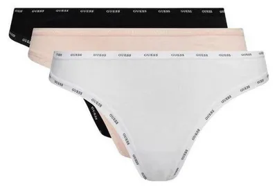 Image de Guess - String pour femmes (lot de 3) NA788 (XL) (blanc/rose/noir)