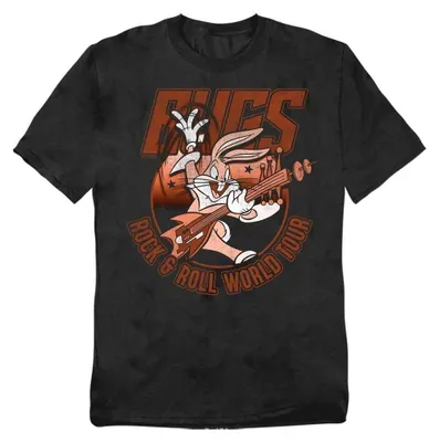 Image de T-shirt Looney Tunes - "Rock And Roll" - Unie, pour hommes et femmes, modèle TV37926 (5XL) (noir)