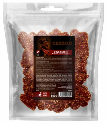 Obrázok produktu pre CEZZOO SNACK Duck Hearts 500g