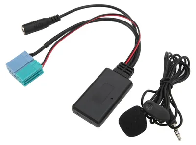Immagine prodotto di 6+8 pin Bluetooth Aux in adattatore vivavoce microfono di ricambio per radio Fiat Bravo Visteon dal 2007