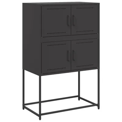 Obrázek produktu pro Příborník černý 68,5 x 38,5 x 107 cm ocel