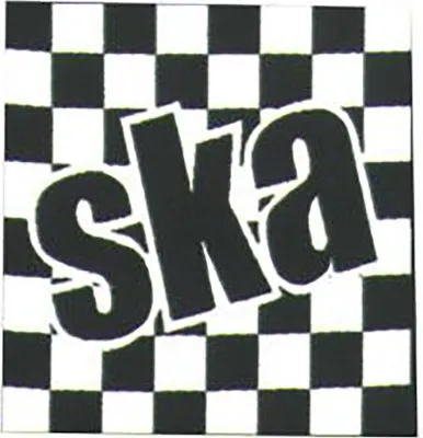 Produktbild von Ska - Aufnäher Flicken Patch Schwarz/Weiß