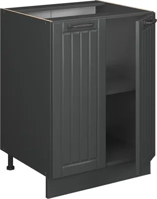 Image de Meuble bas de cuisine Vicco Fame-Line Gris foncé 60cm , PT Chêne, Model 57135