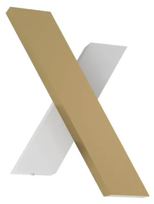 Produktbild von EGLO Brezzara, Oberfläche, andere, 2 Glühbirne(n), 3000 K, IP20, Gold, Weiß