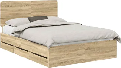 Produktbild von Bettrahmen Sonoma-Eiche 140 x 200 cm Ingenieurs Holz