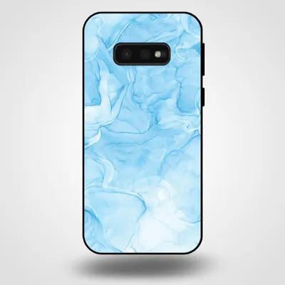 Obrázok produktu pre Smartphonica Puzdro na telefón pre Samsung Galaxy S10E s mramorovou potlačou - Zadný kryt z TPU s mramorovým dizajnom - Svetlomodrý