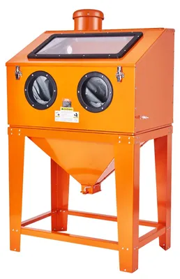 Image de VEVOR Cabine de sablage de 90 gallons avec système de collecte des poussières de 1,8 gallons Cabine de sablage de 40 à 120 PSI avec pistolet de sablage pour éliminer la peinture et la rouille