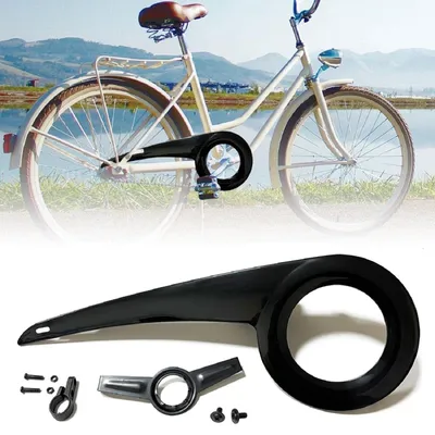 Productafbeelding van Kettingkast voor fiets, kettingbeschermer voor 32-38 tanden, 48 x 18 cm, geschikt voor mountainbikes