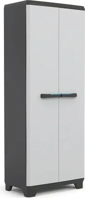 Obrázok produktu pre KETER Linear Tall Úložná Skrinka Čierna/Svetlo Šedá 9724
