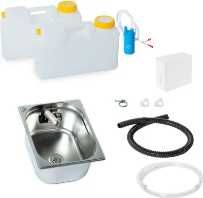 Immagine prodotto di Mini cucina da campeggio blocco cucina Barwig womo batteria lavello 325x265x150 mm Q