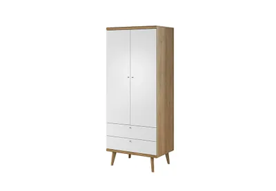 Obrázek produktu pro Skříň s šuplíky PAVLIS - šířka 80 cm, dub riviera / bílá